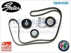 アルファロメオ 147 156 166 GT GTV スパイダー V6 用　ファンベルト ドライブベルトキット