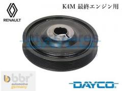 ルノー カングー2　K4M 最終エンジン用　ラバーダンパー 6リブ クランクプーリー