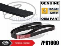 ルノー カングー 1.2ターボ KWH5F KWH5F1　ドライブベルト　117202001R　7PK1600