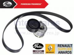 ルノー カングー2　KWK4M　純正 OEM ドライブベルト ファンベルト&テンショナー セット 純正品番 7701476476