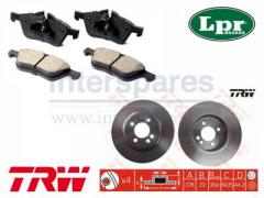 BMW ミニ R50 R52 R53 フロントブレーキパッド&ローター左右セット 34116770332 34111502891 